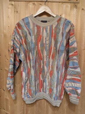 Vintage Emaroo Australia Coogi Style 3D Knit Sweater